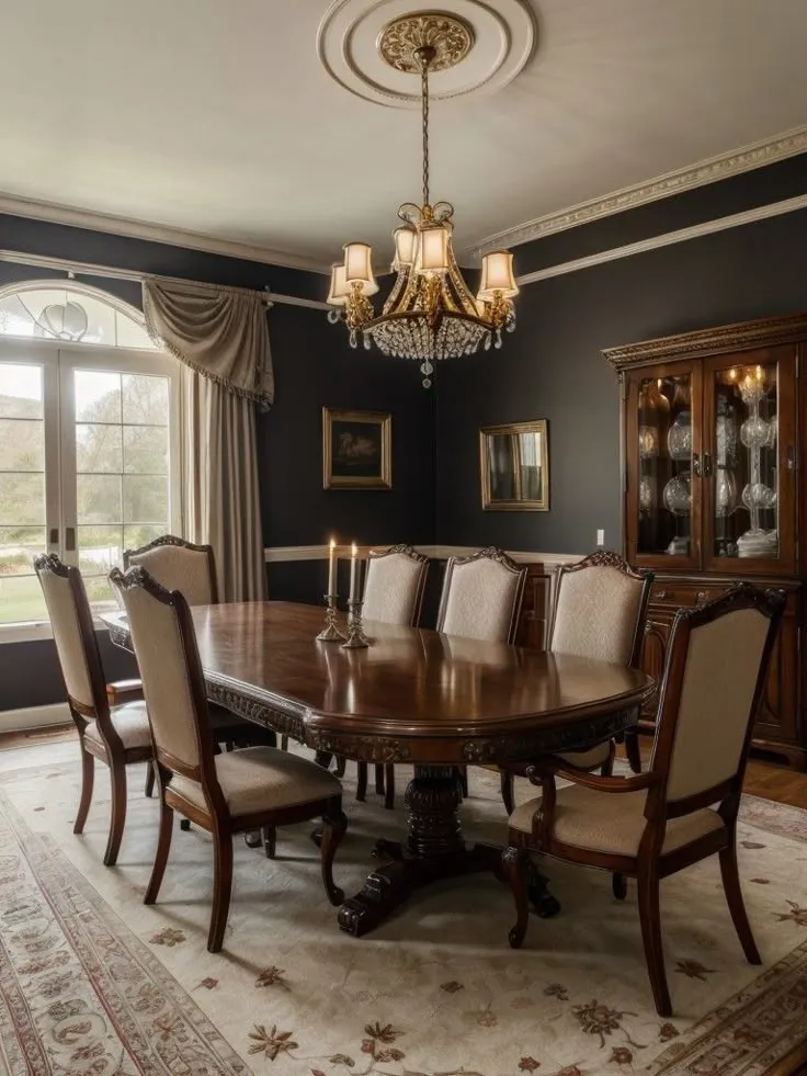 10403 rustic red kitchen dining room 1