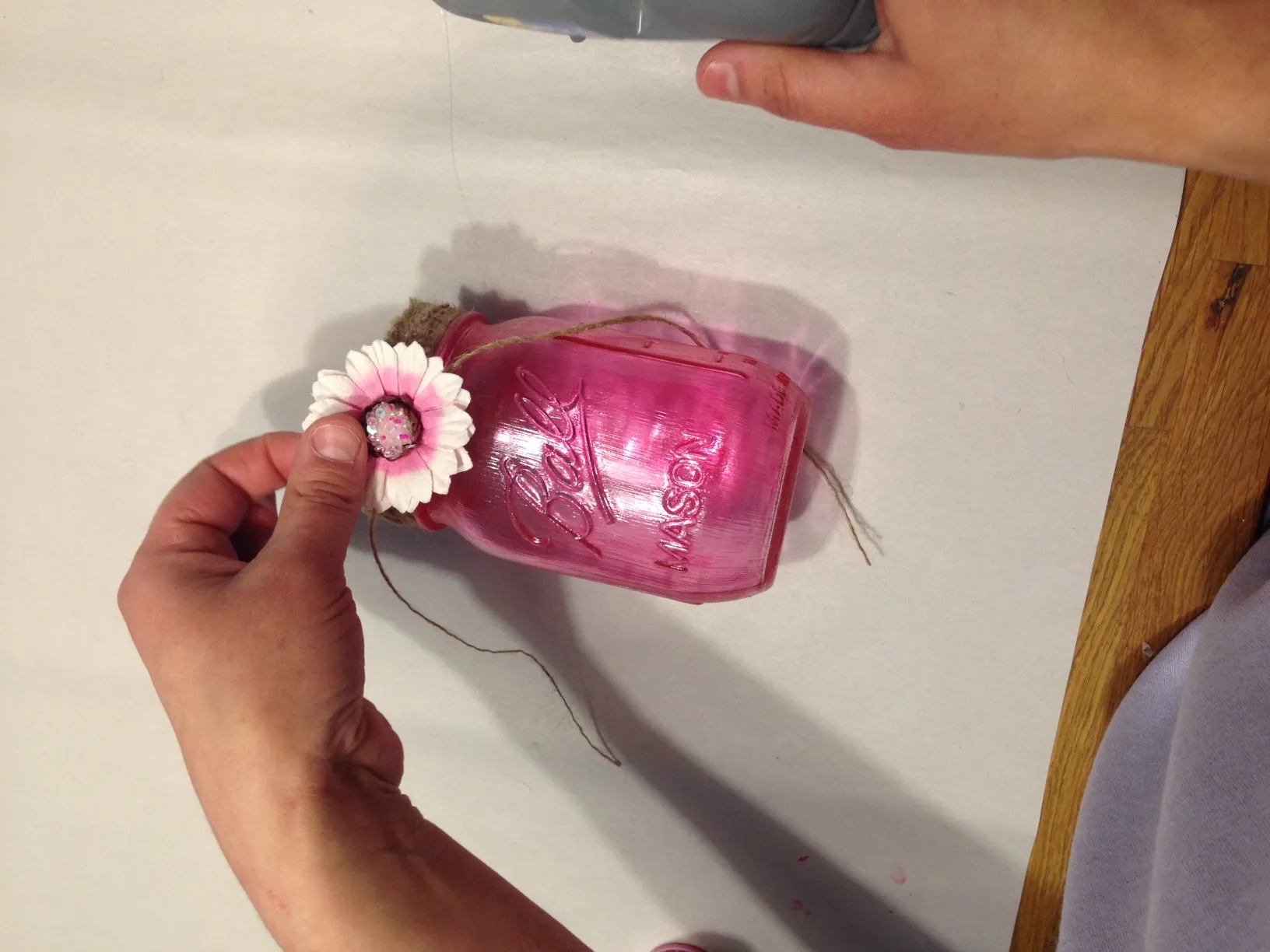 10415 pink mason jar kitchen decor intro