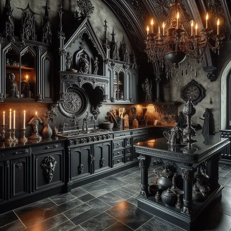10439 gothic kitchen halloween 6