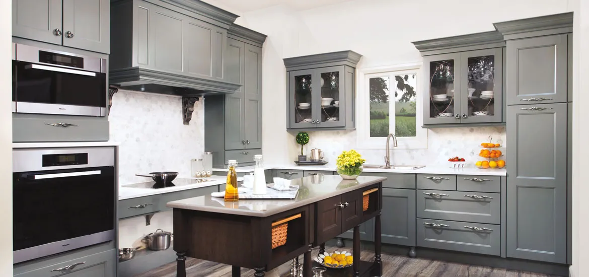 10444 gray cabinets bright kitchen