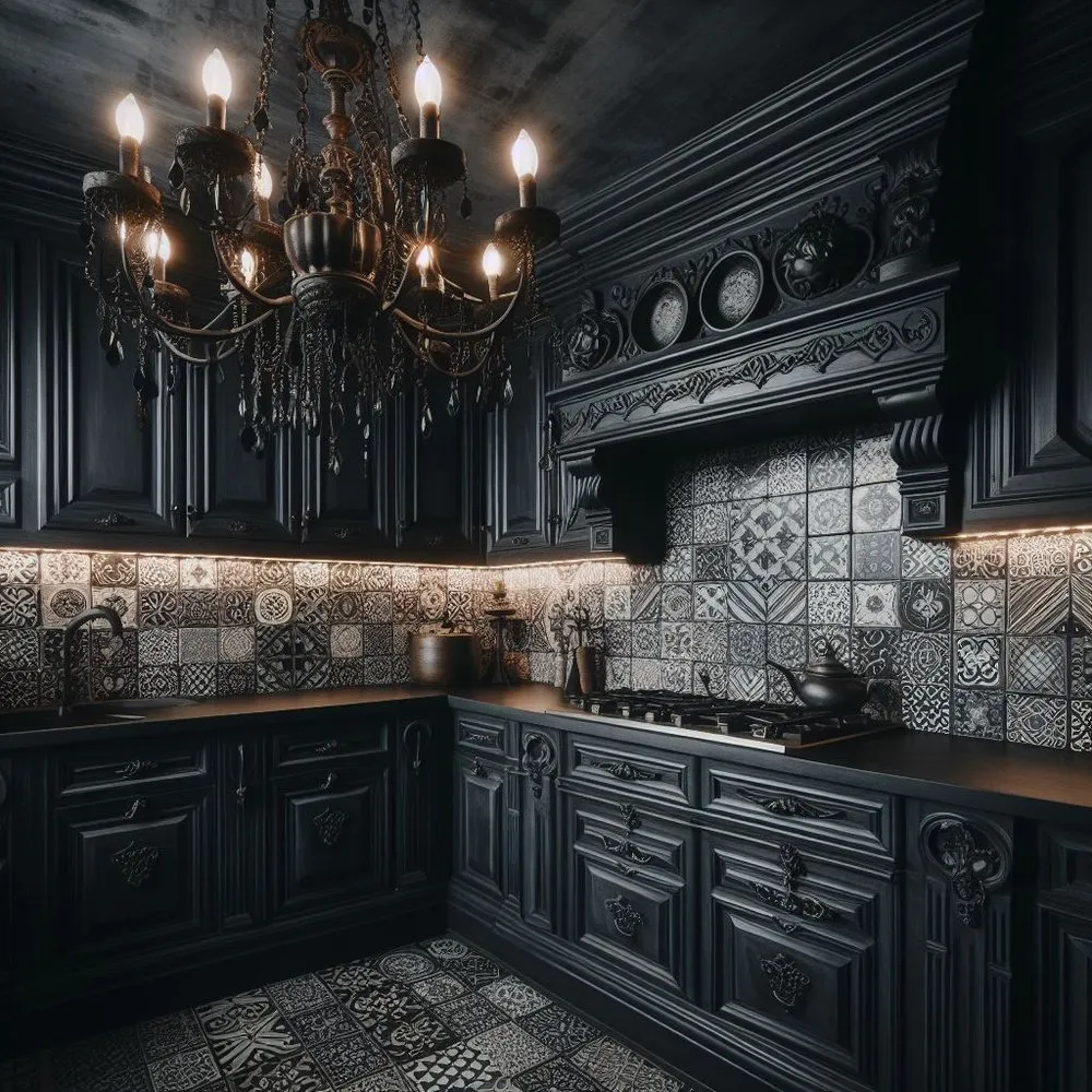 10448 gothic kitchen backsplash
