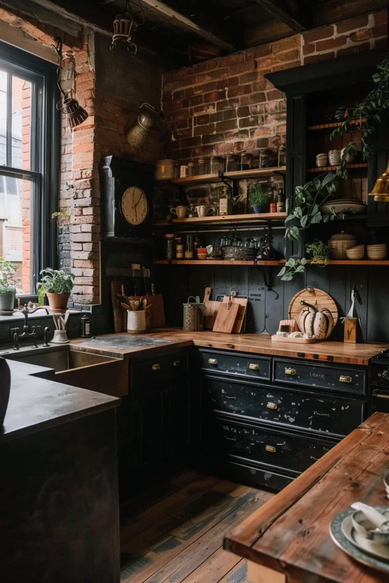 10478 farmhouse kitchen vintage accents