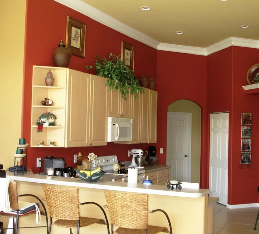 10500 red office wall kitchen 1