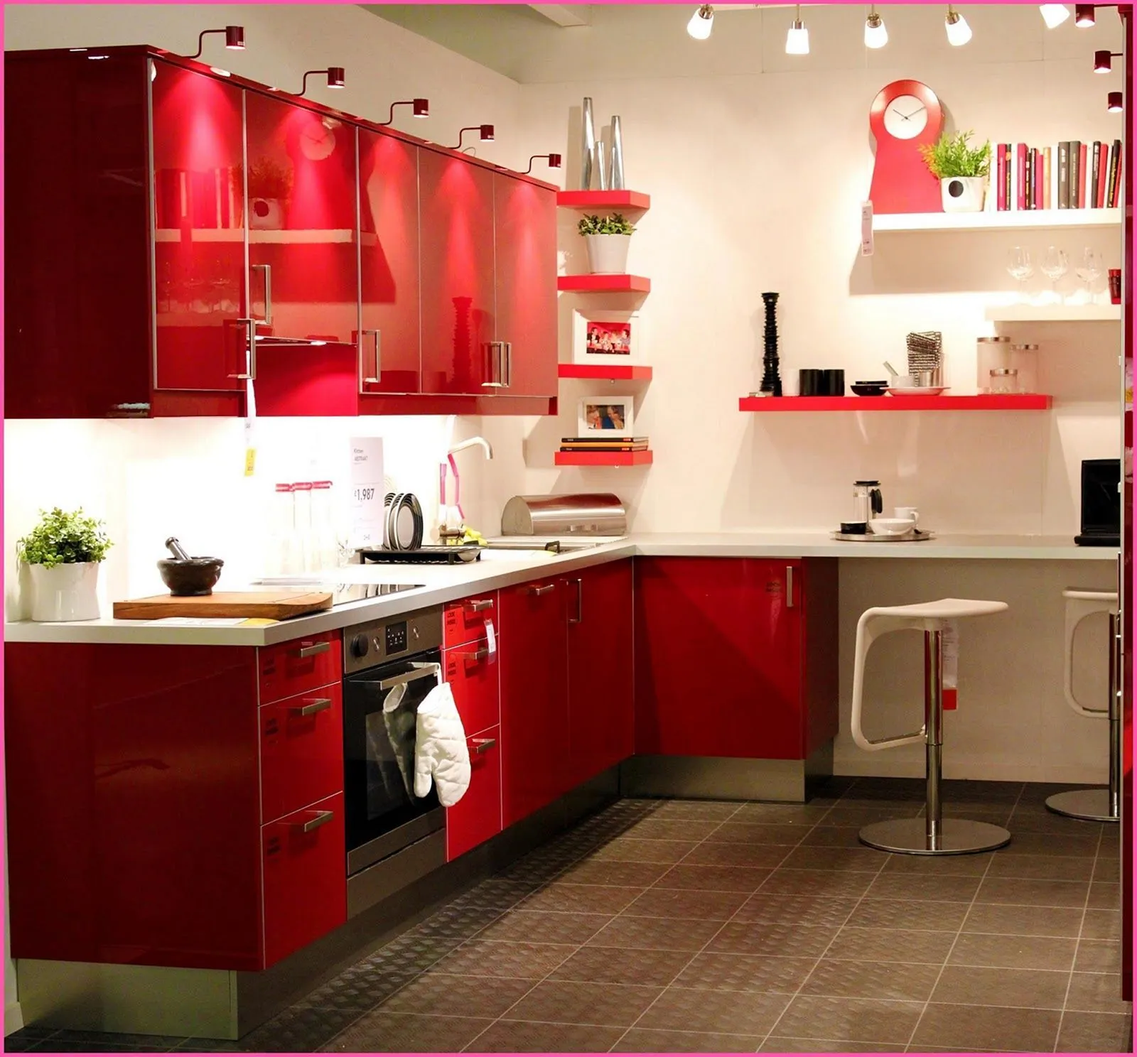 10500 red office wall kitchen 3