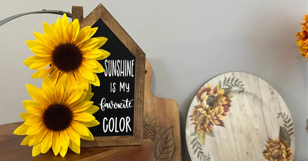 10510 dollar tree sunflower kitchen decor header