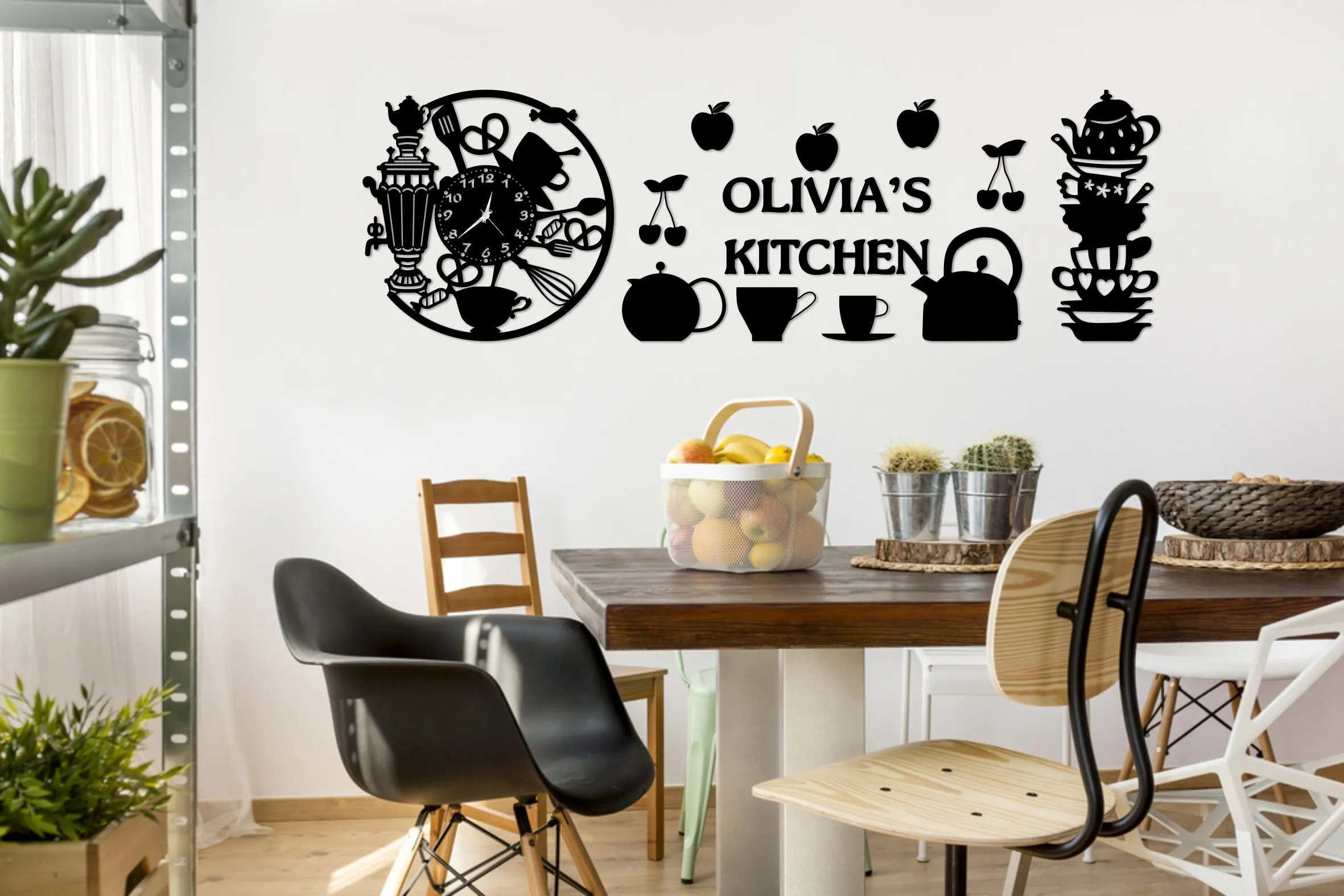 10524 modern kitchen wall clock