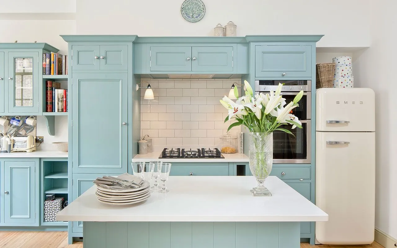 10528 duck egg kitchen cabinet