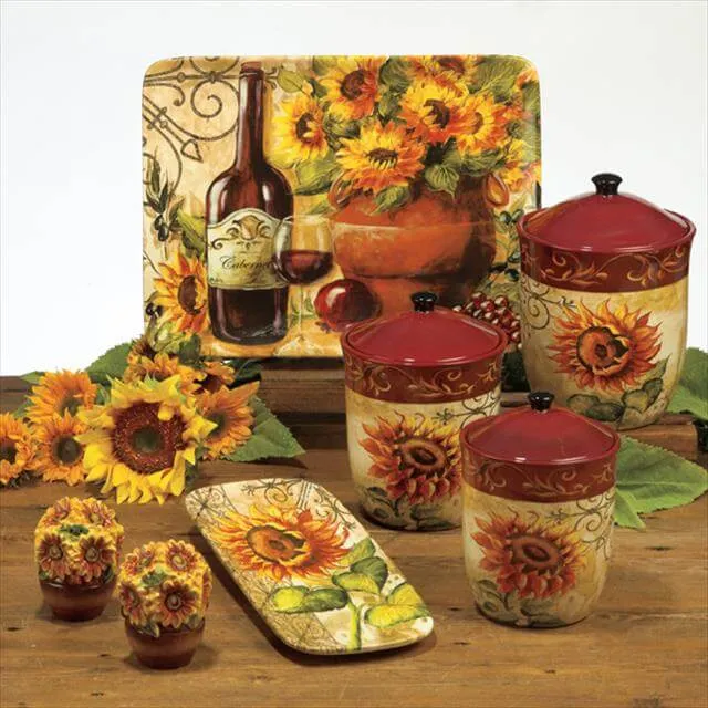 10560 sunflower centerpiece kitchen