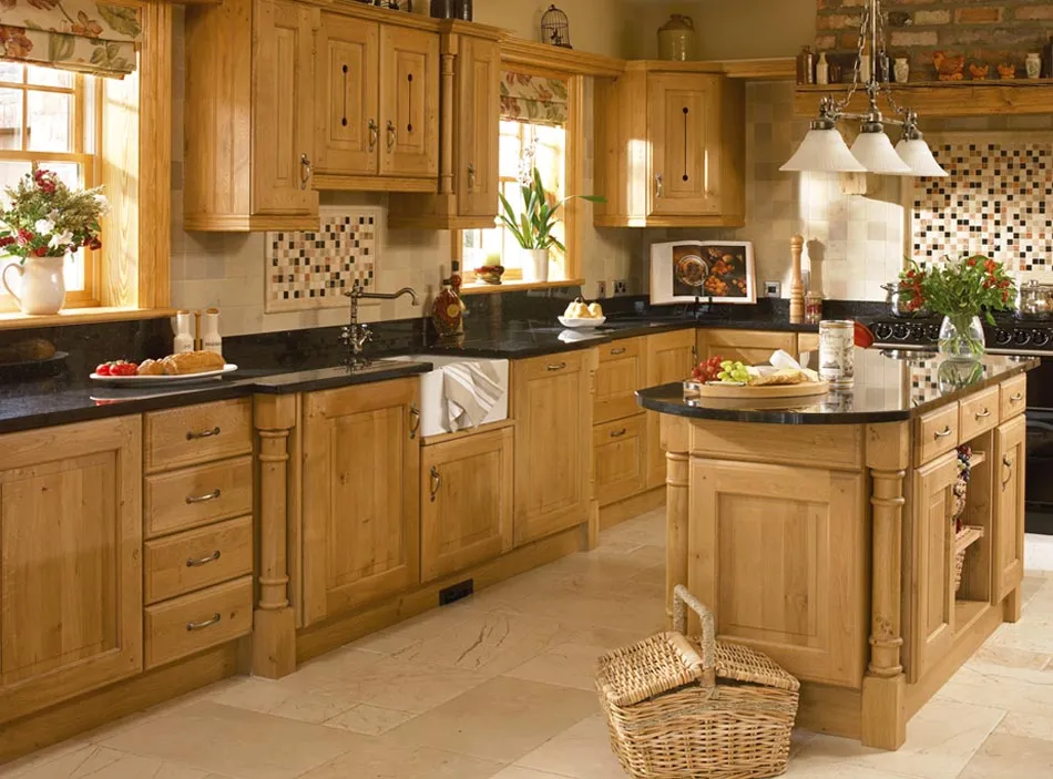 10657 oak cabinets layered lighting