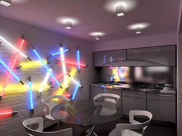 10664 neon sign kitchen counter