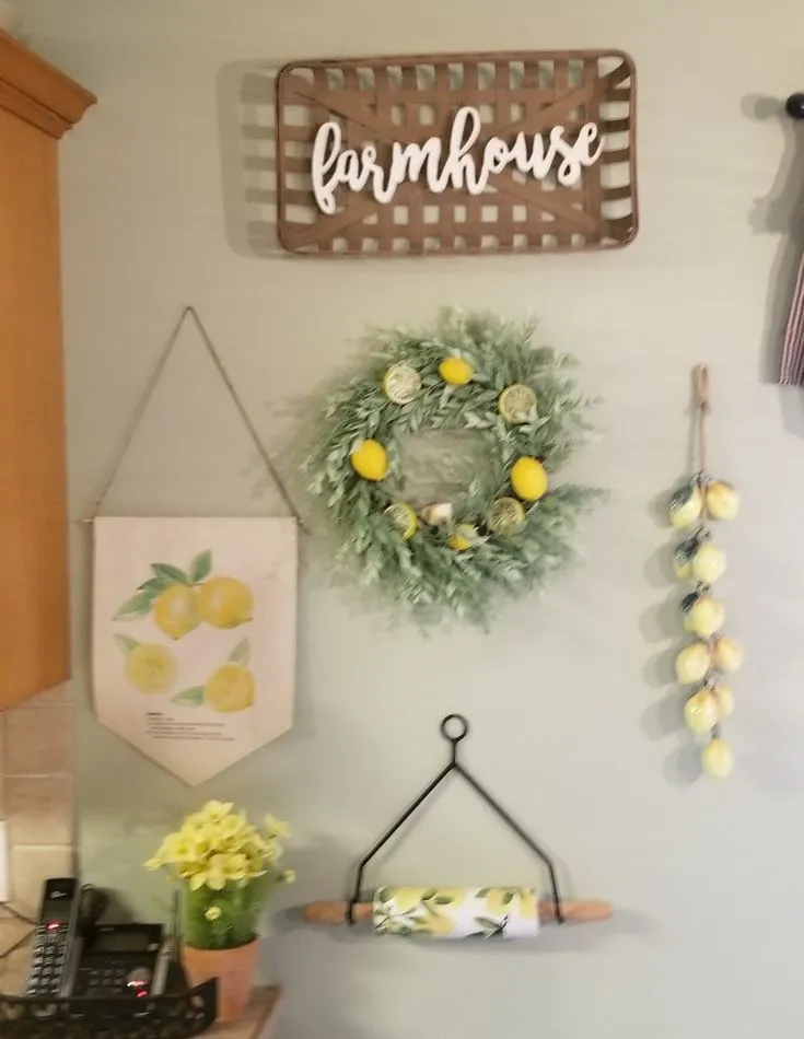 10668 lemon kitchen wall art