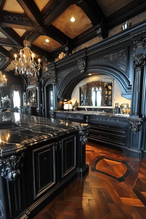 10671 gothic kitchen cabinets