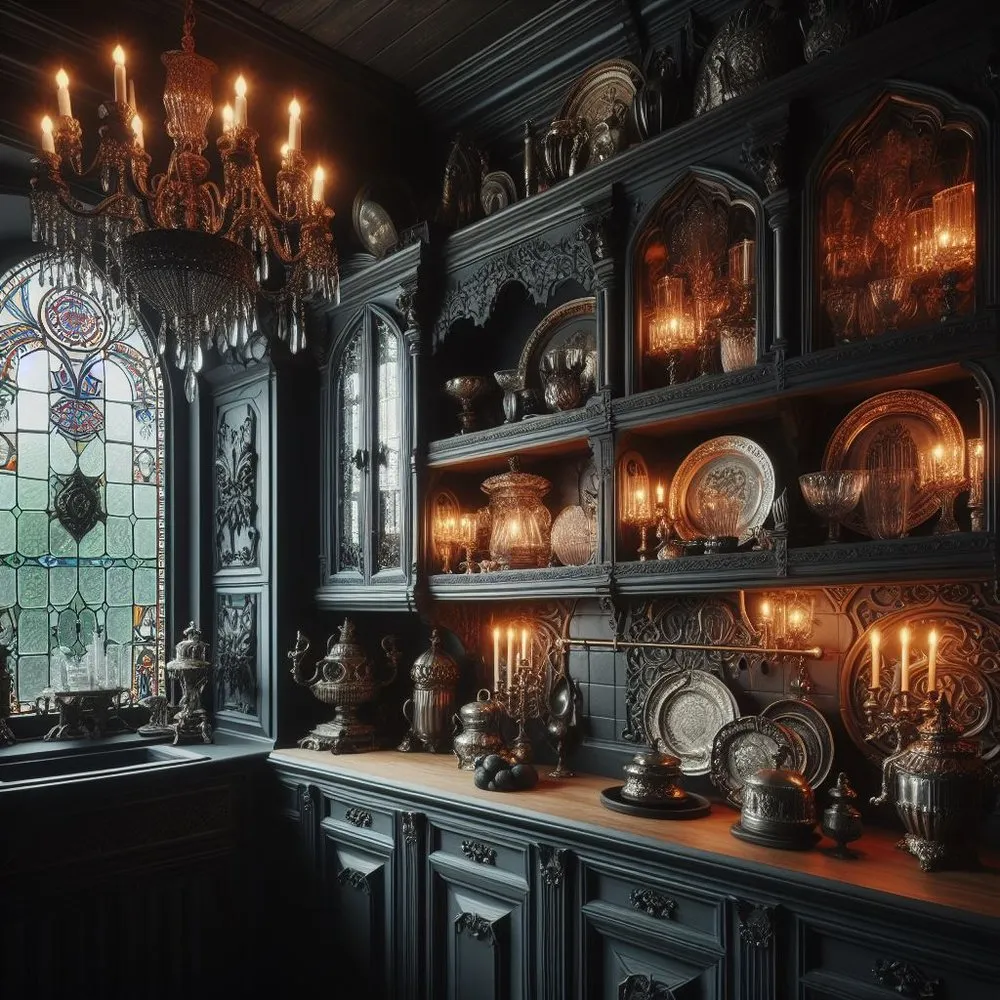 10690 gothic kitchen tilework